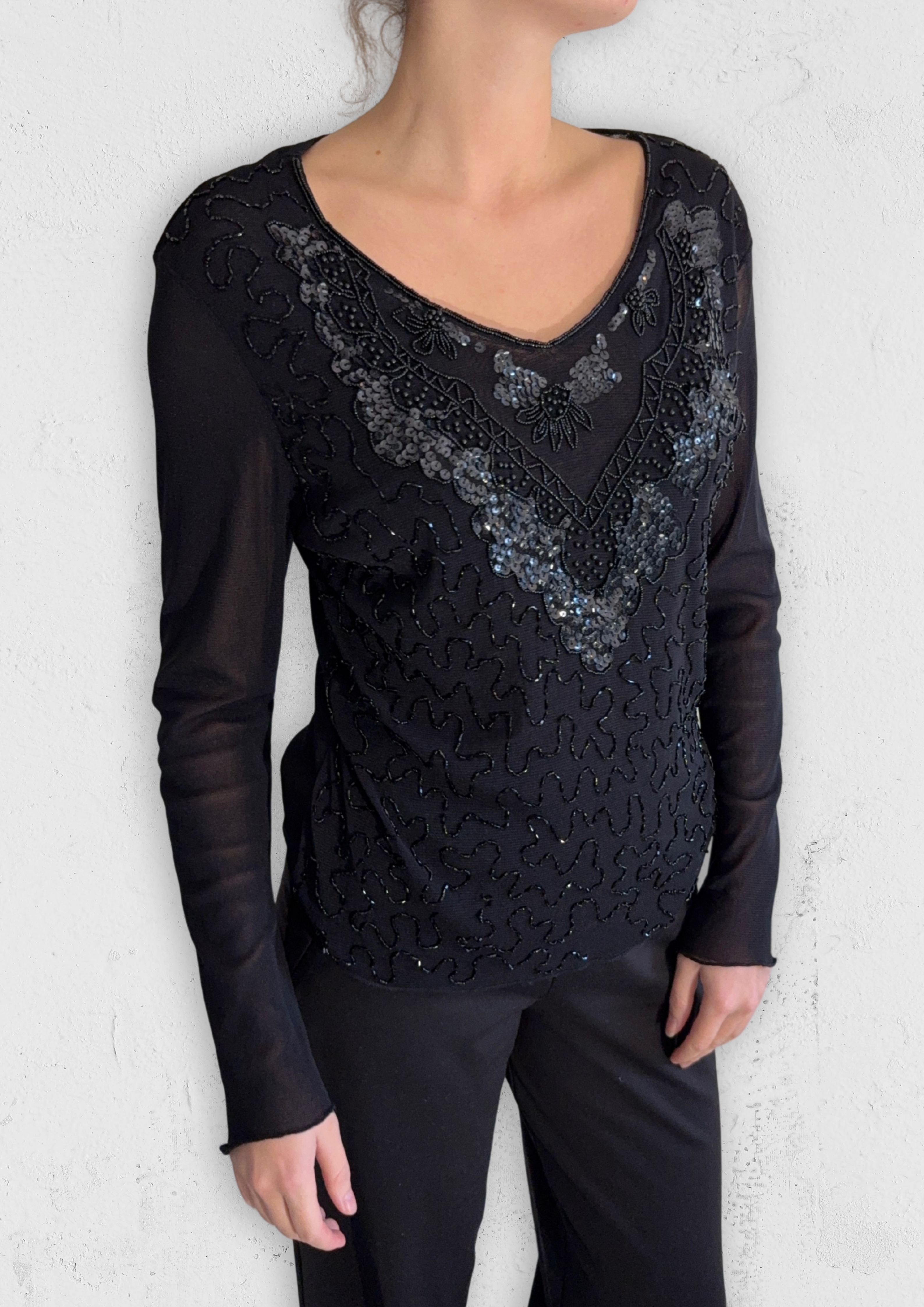 Sequin genser - størrelse M