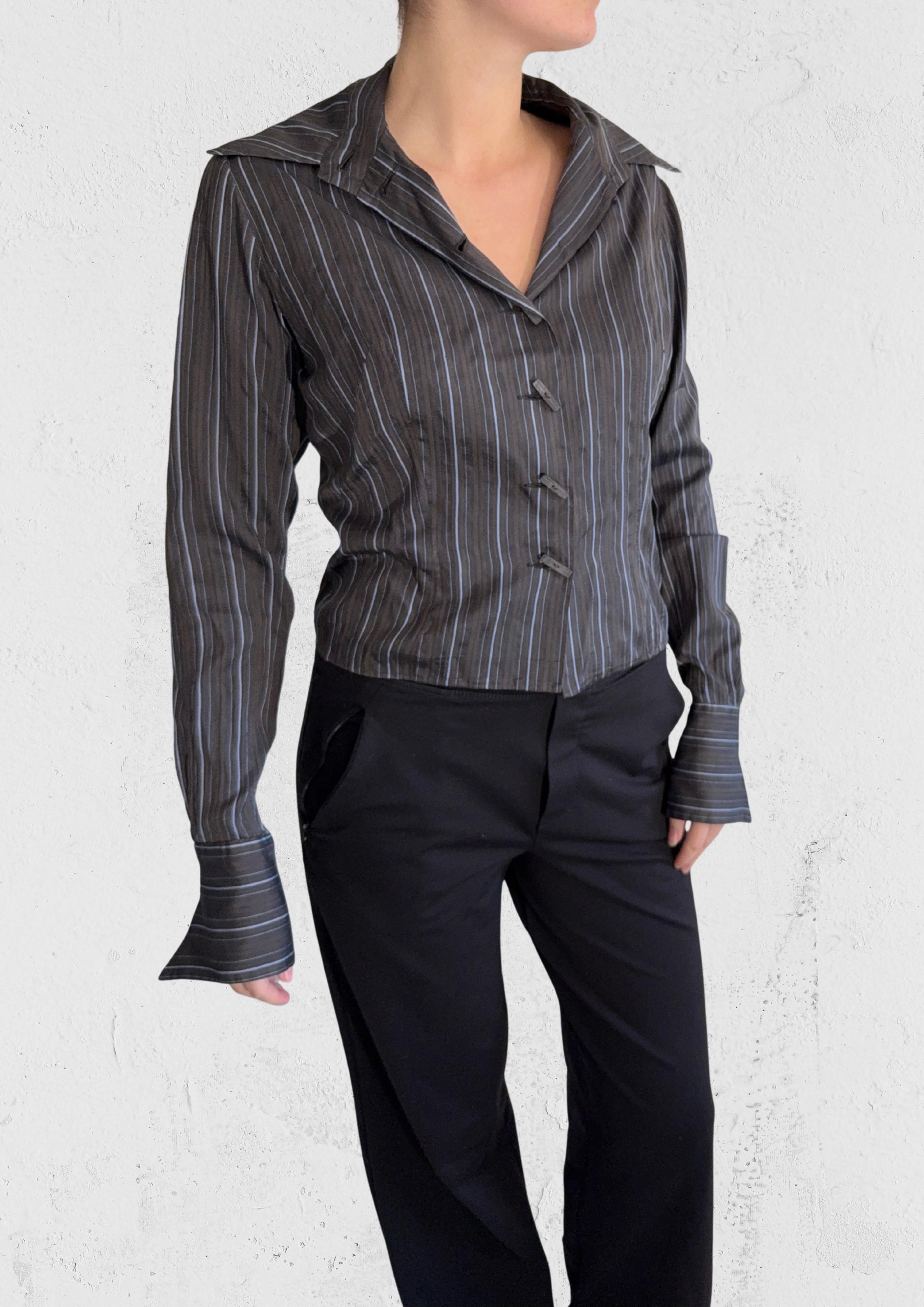 Stripete skjorte - størrelse S/M